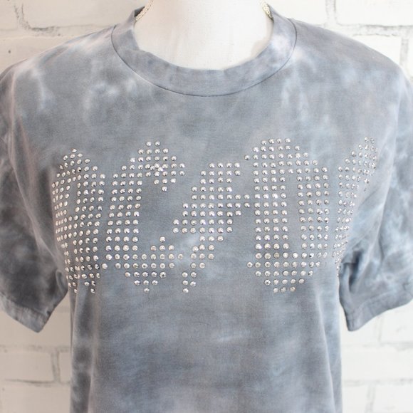 AC/DC | Tops | Acdc Studded Tie Dye Tshirt | Poshmark